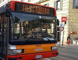 Bus in sciopero