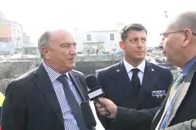 L'ass. Franco Cammino ed il comandante Andrea Pellegrino