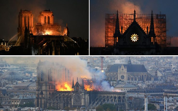 Notre Dame, coppia di Bacoli nella cattedrale al momento dell’incendio: “Pensavamo fosse un attentato”