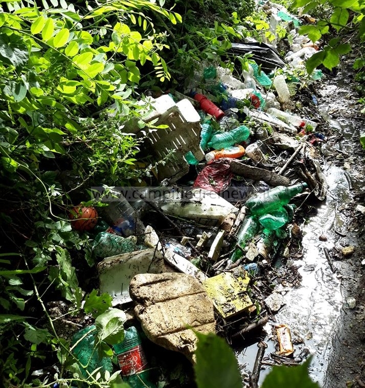 QUARTO/ Il canale di via Crocillo è una discarica di rifiuti, preoccupano le condizioni igienico-sanitarie