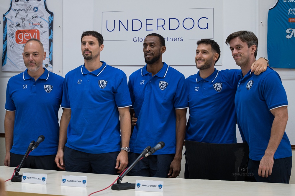 Napoli Basket - presentazione Pissu Petrucelli e Brown